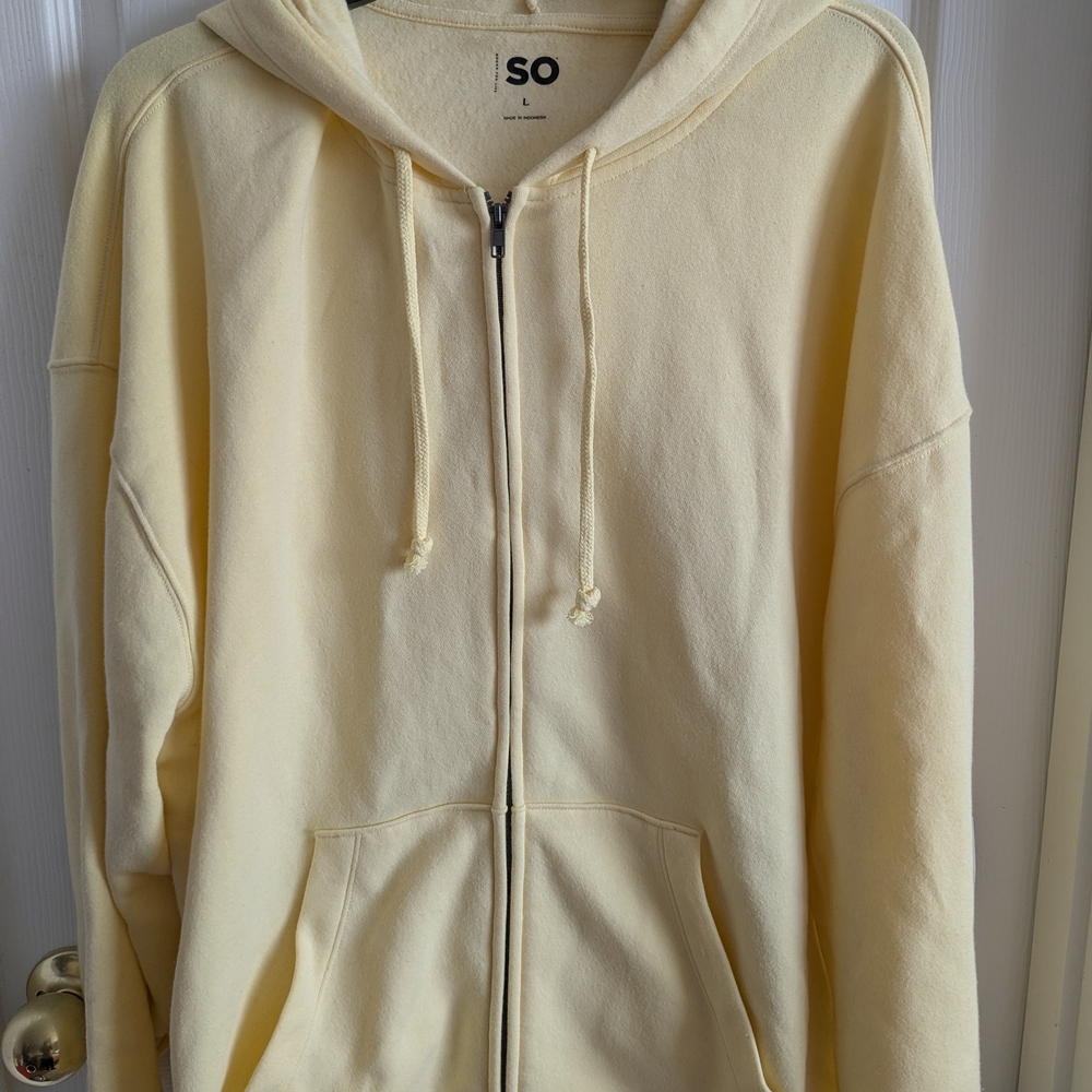 SO Yellow Zip-Up Hoodie